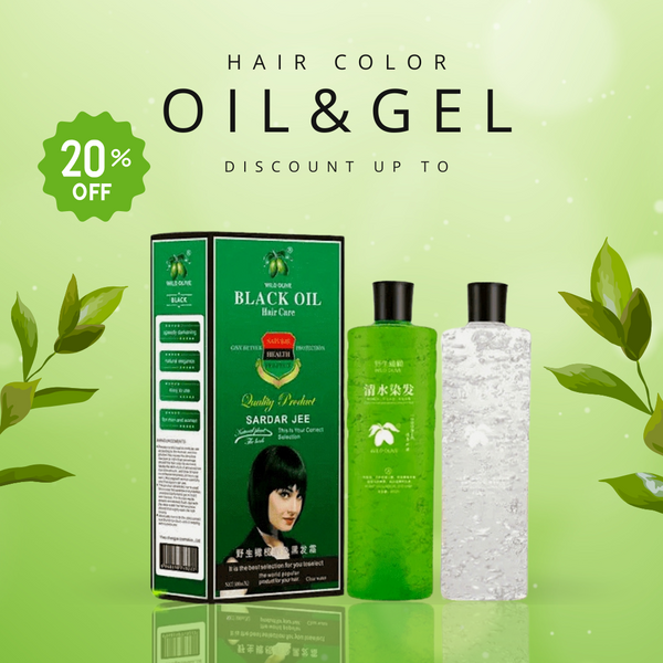 Herbal Black Hair Oil & Gel